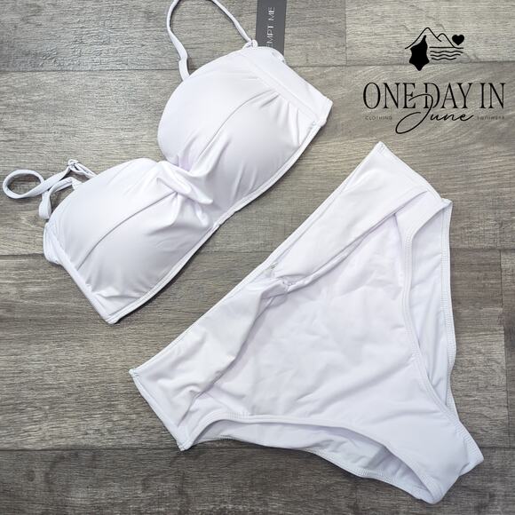 Tempt Me Padded Twist Front Bikini Swimsuit Size M - Picture 1 of 5